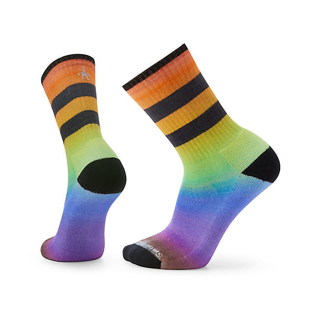 Athletic Pride Rainbow Print Crew Socks