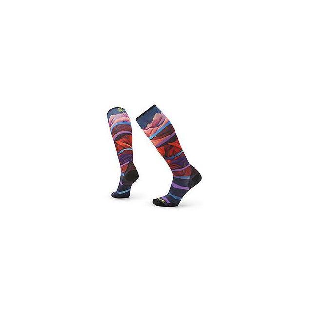 Women's Ski Zero Cushion Print OTC Socks