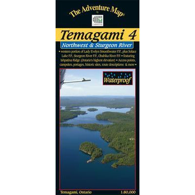 Temagami 4 - Northwest & Sturgeon River Area Map