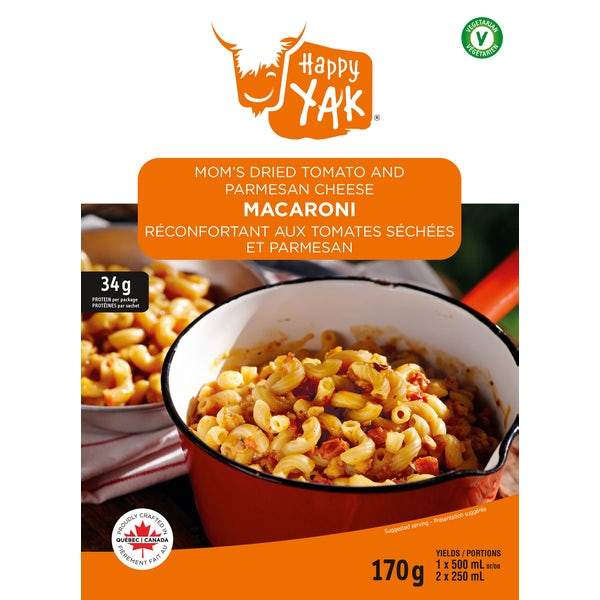 Macaroni with tomato sauce and Parmesan (vegetarian) - Wild Rock Outfitters