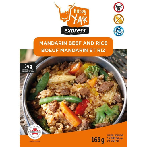Mandarin Beef and Rice (gluten free,lactose free) - Wild Rock Outfitters
